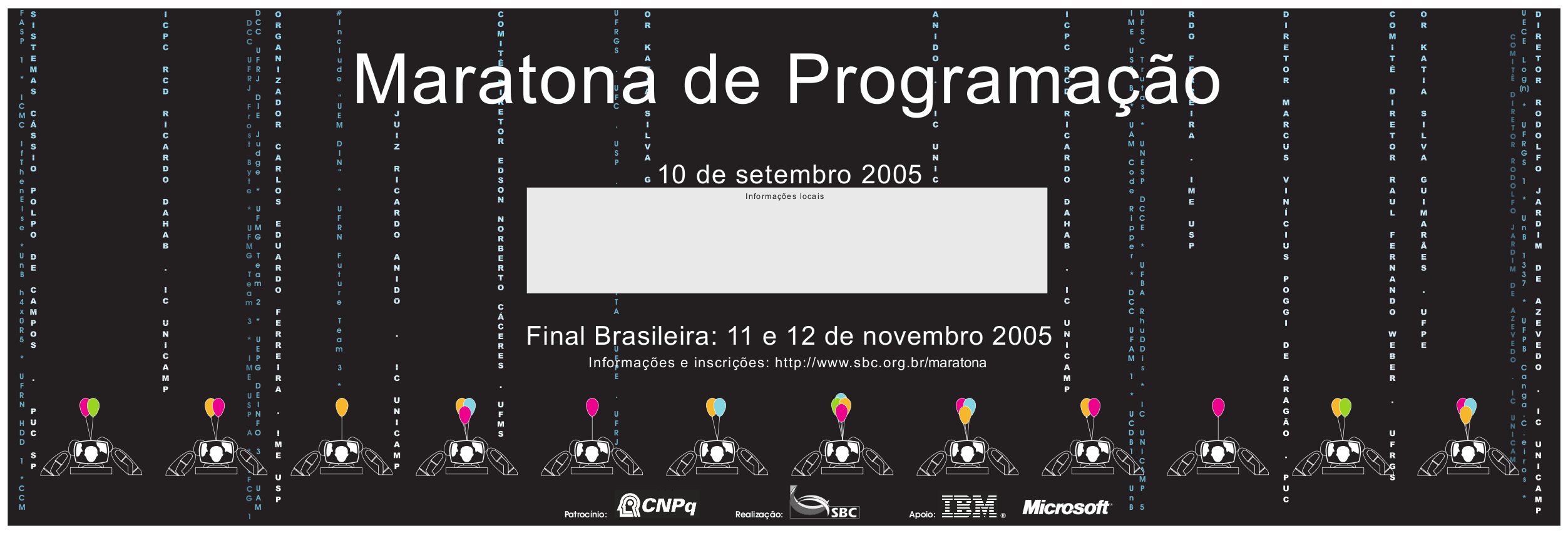 UnB conquista medalha de prata na Maratona SBC de Programação 2005